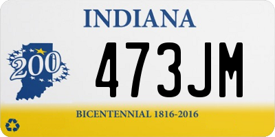 IN license plate 473JM