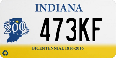 IN license plate 473KF