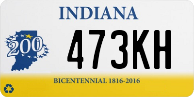 IN license plate 473KH