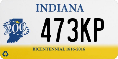 IN license plate 473KP