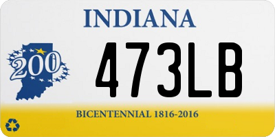 IN license plate 473LB