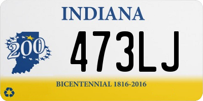IN license plate 473LJ