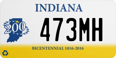 IN license plate 473MH