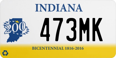 IN license plate 473MK