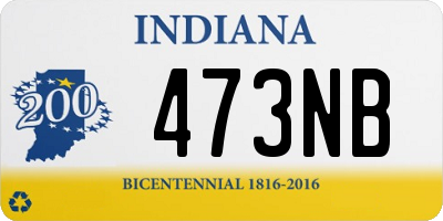 IN license plate 473NB