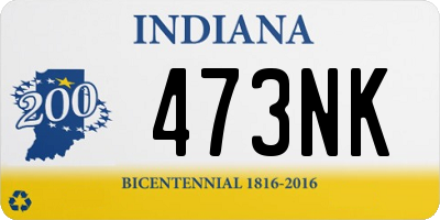 IN license plate 473NK