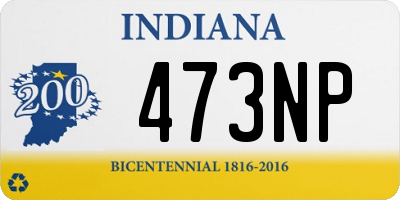 IN license plate 473NP