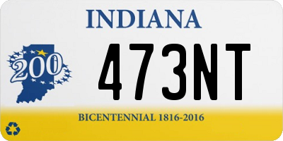 IN license plate 473NT