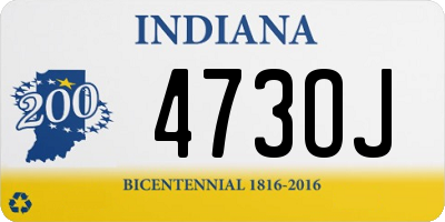 IN license plate 473OJ