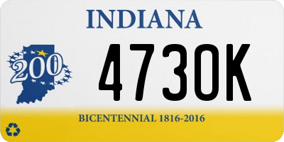 IN license plate 473OK