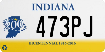 IN license plate 473PJ