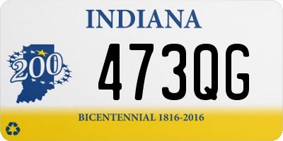 IN license plate 473QG