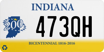 IN license plate 473QH