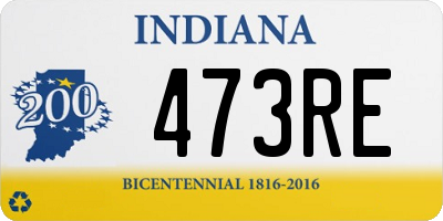 IN license plate 473RE