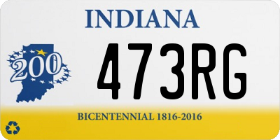 IN license plate 473RG