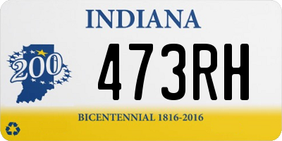 IN license plate 473RH