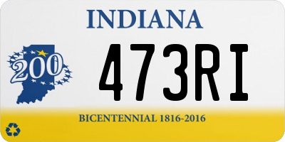 IN license plate 473RI