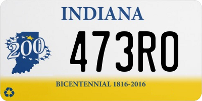 IN license plate 473RO