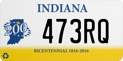 IN license plate 473RQ