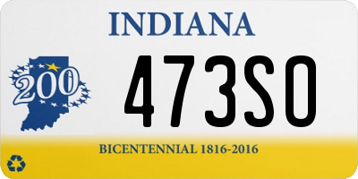 IN license plate 473SO