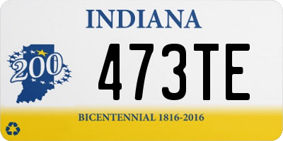 IN license plate 473TE