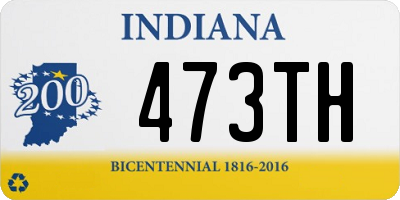 IN license plate 473TH