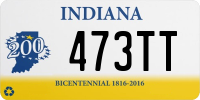 IN license plate 473TT