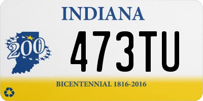 IN license plate 473TU