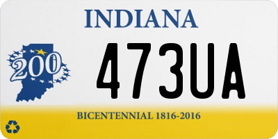 IN license plate 473UA