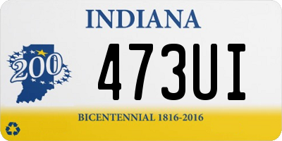 IN license plate 473UI