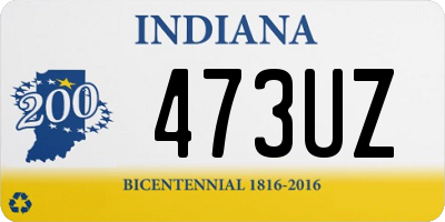 IN license plate 473UZ