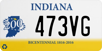 IN license plate 473VG