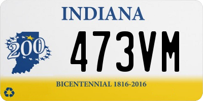 IN license plate 473VM