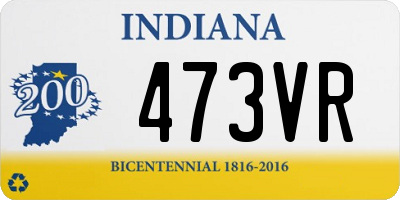 IN license plate 473VR