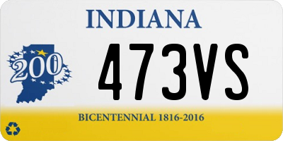 IN license plate 473VS