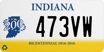 IN license plate 473VW