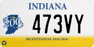 IN license plate 473VY