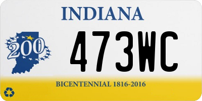 IN license plate 473WC