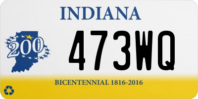 IN license plate 473WQ