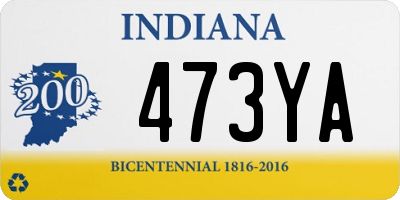 IN license plate 473YA