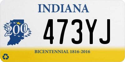 IN license plate 473YJ