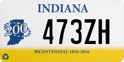 IN license plate 473ZH