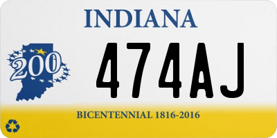 IN license plate 474AJ