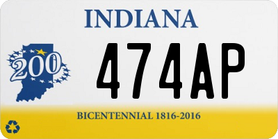 IN license plate 474AP