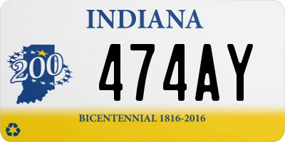 IN license plate 474AY
