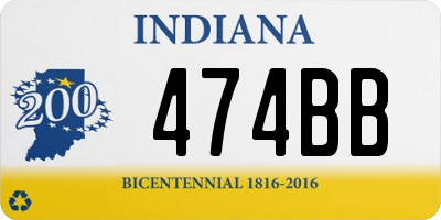 IN license plate 474BB