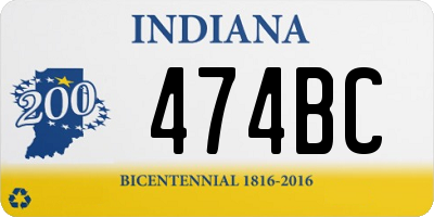 IN license plate 474BC