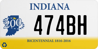 IN license plate 474BH