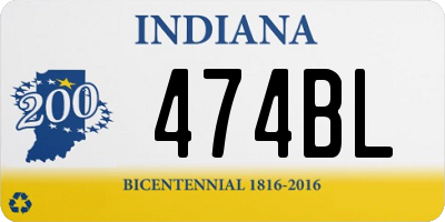 IN license plate 474BL