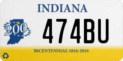 IN license plate 474BU